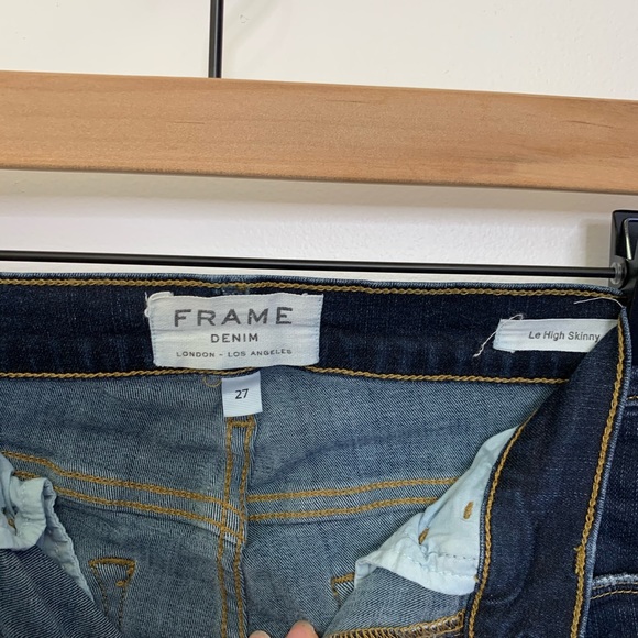 Frame denim distressed le high skinny jeans - Picture 6 of 8